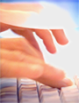 Typing on a keyboard