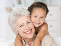 Grandmother and child