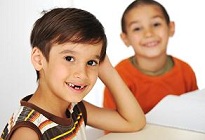Two smiling students